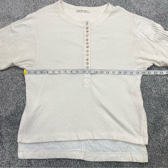 Free People We The Free Back At It Henley In Cream - Picture 10 of 13